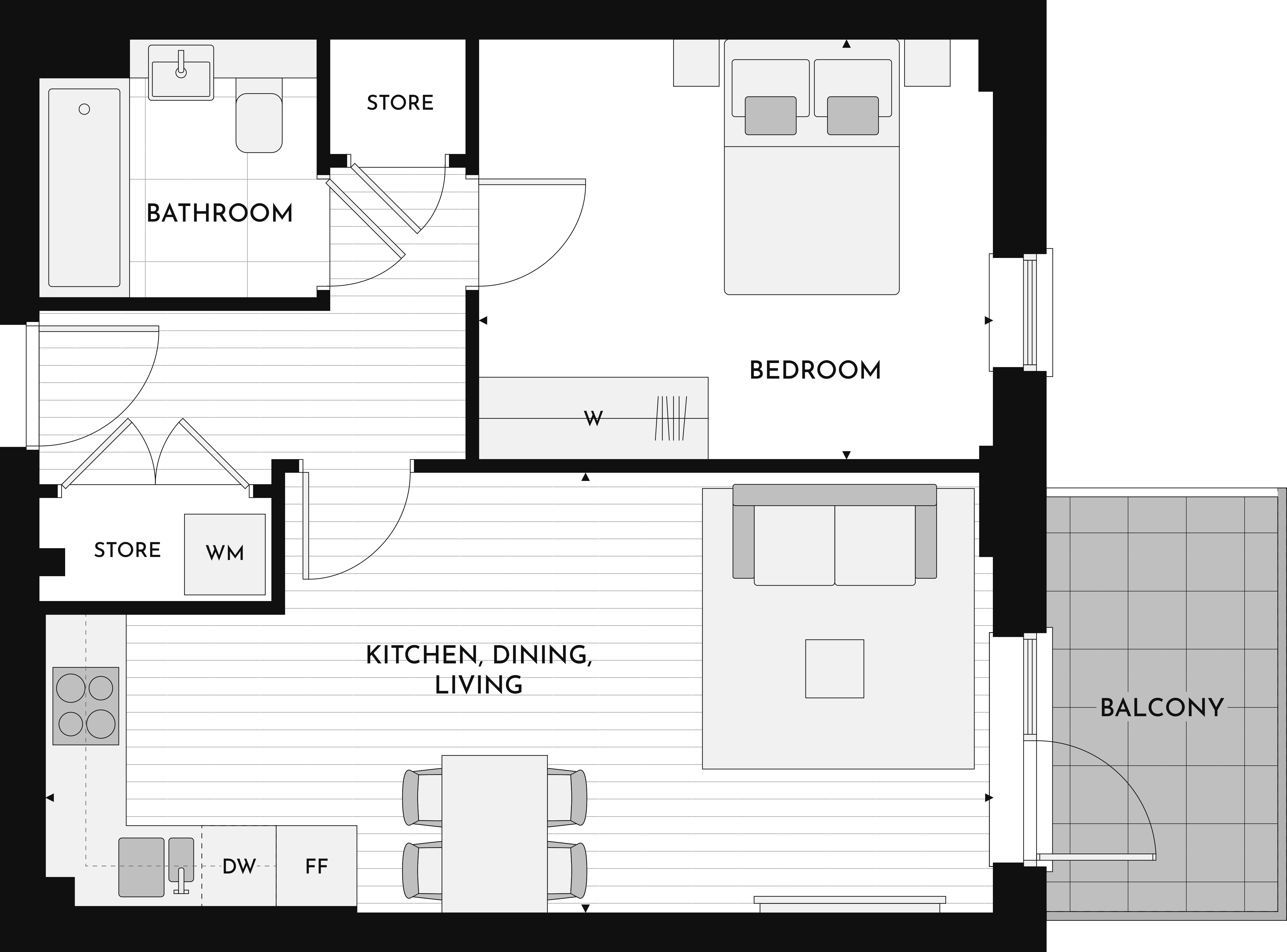 Floorplan for B13b at Hanwell Square, Second